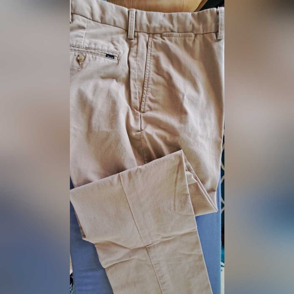 POLO Ralph Lauren Stretch Classic Fit Tan Chino Pant 40W x 30L